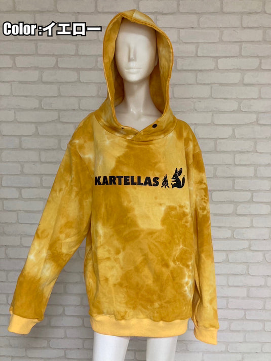 カルテラス パーカー タイダイ柄 / KARTELLAS hooded sweatshirt tie-dye pattern