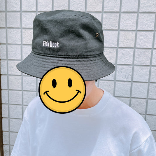 【Bespoke of Fish Hook 】 バケットハット(限定ステッカー付き)/ 【Bespoke of Fish Hook】 bucket hat (limited sticker)