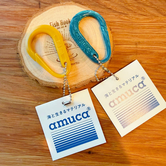 Fish Hook × amuca | 世界にひとつの釣り糸カラビナ