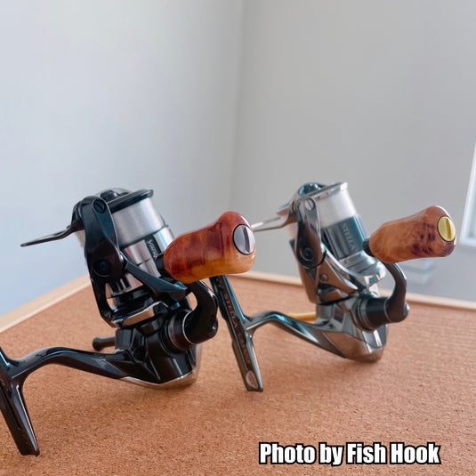 わたらせ樹脂工房 ウッドノブ シマノ 左用 01 / Watarase Resin Studio Wood knob Shimano for left