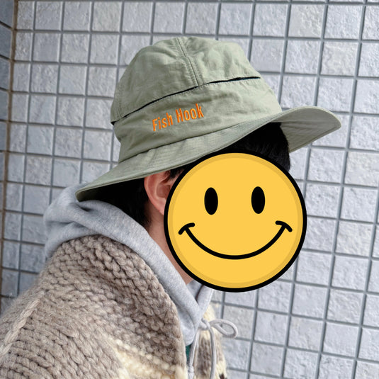 【Foxfire × Fish Hook 】アウトドアハット (限定ステッカー付き) /【Foxfire × Fish Hook 】Outdoor Hat (limited sticker)