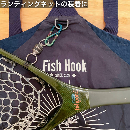 【別注】METAL DESIGN WORKS × Fish Hook カラビナ Fish Hook刻印入り / Titanium Carabiner