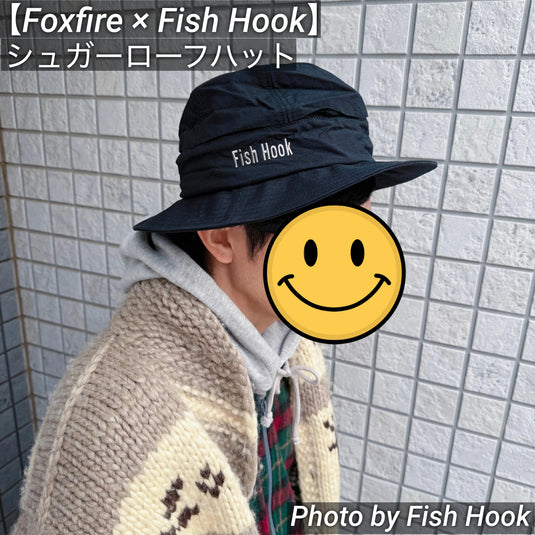 【Foxfire × Fish Hook 】アウトドアハット (限定ステッカー付き) /【Foxfire × Fish Hook 】Outdoor Hat (limited sticker)