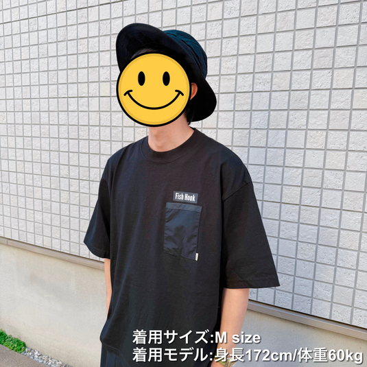【ご予約製品】（2026年春お届け予定）amu × Fish Hook amuca®素材のコラボ Tシャツ
