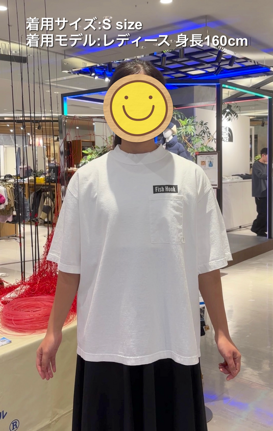 【ご予約製品】（2026年春お届け予定）amu × Fish Hook amuca®素材のコラボ Tシャツ